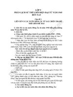 Chuẩn kiến thức kĩ năng lịch sử lớp 9 