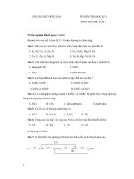 ĐỀ KIỂM TRA HỌC KỲ I MÔN HOÁ HỌC LỚP 9 SỞ GIÁO DỤC ĐỒNG NAI