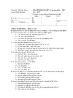 đề thi và đáp án sử 7 HK2
