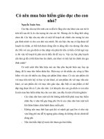 Có nên mua mũ bảo hiểm cho trẻ nhỏ.