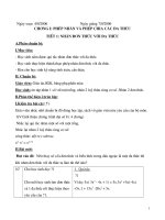 GIÁO ÁN ĐẠI SỐ 8- HOÀNG LAN