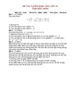 TS VÀO LỚP 10 TỈNH BẮC NINH 02 - 03