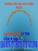 ĐỊA 4: HOẠT ĐỘNG SẢN XUẤT CỦA NGƯỜI DÂN TÂY NGUYÊN(T2)