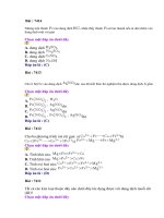 Bộ đề trắc nghiệm-Đáp án số 72 môn Hoá