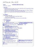 Giáo An Mon Hóa 8 từ tiết 1 đến tiết 22