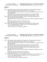 Đề thi HK1 (0809) Hóa 10NC