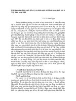 Giới hạn của chính sách tiền tệ và tài khóa trong kích cầu ở việt nam năm 2009 