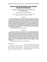 ĐáNH GIá TìNH HìNH THựC HIệN PHƯƠNG áN QUY HOạCH Sử DụNG ĐấT ĐếN NĂM 2010 của TỉNH BắC GIANG 