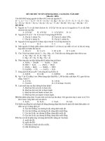 ĐỀ THI THỬ TUYỂN SINH ĐẠI HỌC, CAO ĐẲNG NĂM 2009 Môn thi : HOÁ 3