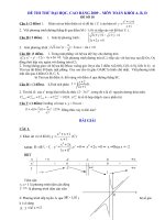 Đề và ĐA thi thử ĐH 2009 (Đề số 18)