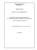 Hội đồng tương trợ kinh tế và vai trò của liên xô trong tổ chức này 