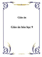 Giáo án hóa học 9 cả năm 