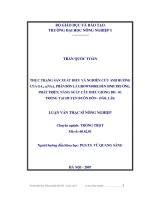 Thực trạng sản xuất điều và nghiên cứu ảnh hưởng của GA3,& NAA,phân bón lá growmore đến sinh trưởng, phát triển, năng suất cây điều giống bđ   01 trồng tại huyện buôn đôn   đaklak 