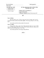 ĐỀ THI CHỌN HỌC SINH GIỎI LỚP 12 VÒNG TỈNH NĂM HỌC 2011-2012 MÔN NGỮ VĂN