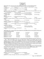 ĐỀ THI THỬ ĐẠI HỌC MÔN ANH VĂN SỐ 14