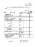 MẪU BÁO CÁO CÁC CHỈ TIÊU KINH TẾ