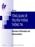 TỔNG QUAN về TRUYỀN THÔNG THÔNG TIN 
