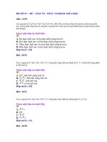 ÔN HÓA HỌC :BỘ ĐỀ 93+ ĐÁP ÁN