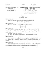 Đề thi chọn học sinh giỏi cấp tỉnh năm học 2012-2013 môn toán