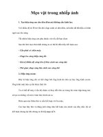 Mẹo vặt trong nhiếp ảnh 