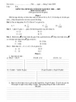 DE KT CUOI KII 08 - 09. TOAN 5