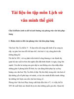 Tài liệu ôn tập môn lịch sử văn minh thế giới 7 