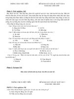 Khảo sát ngữ văn 6 kì II(08 - 09)