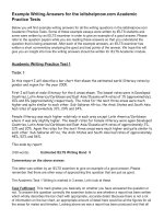 Academic writing examples 