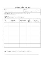 CHƯƠNG TRÌNH THỬ VIỆC