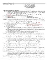 ĐỀ THI THỬ ĐẠI HỌC CAO ĐẲNG MÔN VẬT LÝ ĐỀ SỐ 3 2011