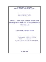 Đánh giá thực trạng và định hướng phát triển hệ thống điểm dân cư huyện buôn đôn   tỉnh đắk lắk 