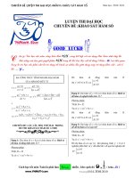 33 dạng toán khảo sát hàm số luyện thi đại học 2011 