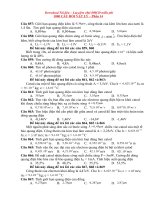 1000 câu hỏi trac nghiem VL ôn thi vào ĐHCĐ Phần 14.doc