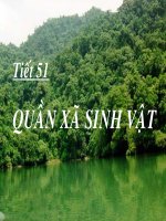 Tiết 51-Quần xã sinh vật