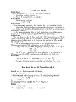 ĐỀ + ĐA Toán Thi vào 10 Thanh Hóa 2009 đây(Hãy xem ngay)