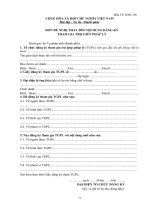 ĐƠN ĐỀ NGHỊ THAY ĐỔI NỘI DUNG ĐĂNG KÝ  THAM GIA TRỢ GIÚP PHÁP LÝ   