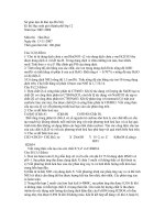 Đề thi HSG 12 Hà Nội