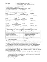 đề anh 8,9 ki 1