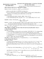 ĐỀ TỰ LUYỆN CUỐI CÙNG