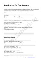 Mẫu đơn xin việc   dài hạn 