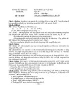 ĐỀ THI THỬ KỲ THI HỌC SINH GIỎI LỚP 9 CẤP TỈNH MÔN HÓA HỌC - SỞ GIÁO DỤC VÀ ĐÀO TẠO LONG AN