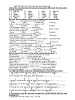 de thi thu vao lop 10(hot-hot)