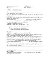 đề KT 45 phút Sinh 6