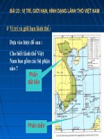 Vị trí giới hạn  - hình dạng lãnh thổ Việt Nam