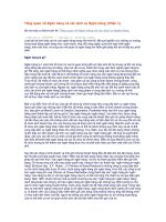 Tổng quan về ngân hàng  các dịch vụ ngân hàng 