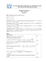 DAP AN HSG TOAN 10 CÁC TRƯỜNG CHUYÊN DUYÊN HẢI BẮC BỘ