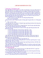 CHÊ ĐỘ NGHỈ PHÉP HÀNG NĂM