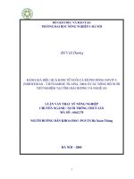 Luận văn đánh giá hiệu quả kinh tế nuôi cá rô phi dòng novit 4 (norwegian   vietnamese tilapia, 2004) ở các nông hộ nuôi thử nghiệm 