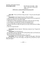 ĐỀ THI HỌC KÌ II KHỐI 10.