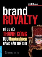 Bi quyet thanh cong 100 thuong hieu hang dau the gioi 